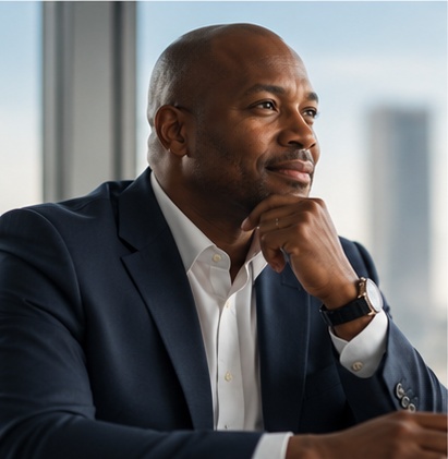 Senior leader in an executive setting