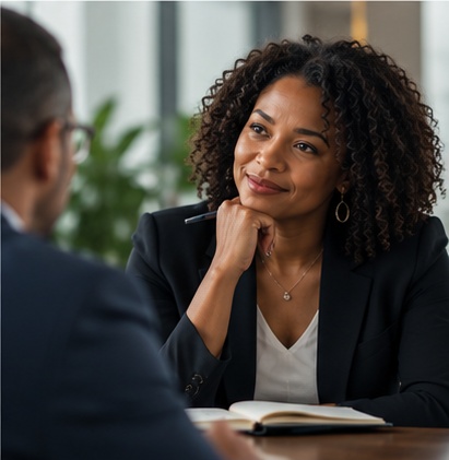 One-to-one executive conversation
